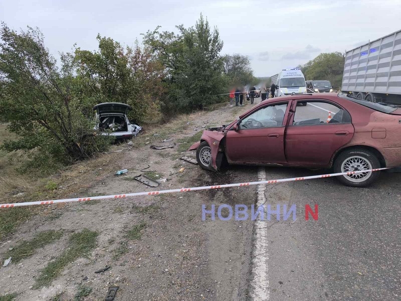 Один погибший, пятеро пострадавших: лобовое ДТП на трассе под Николаевом